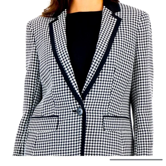 NWT Kasper Houndstooth Blazer - Picture 2 of 9